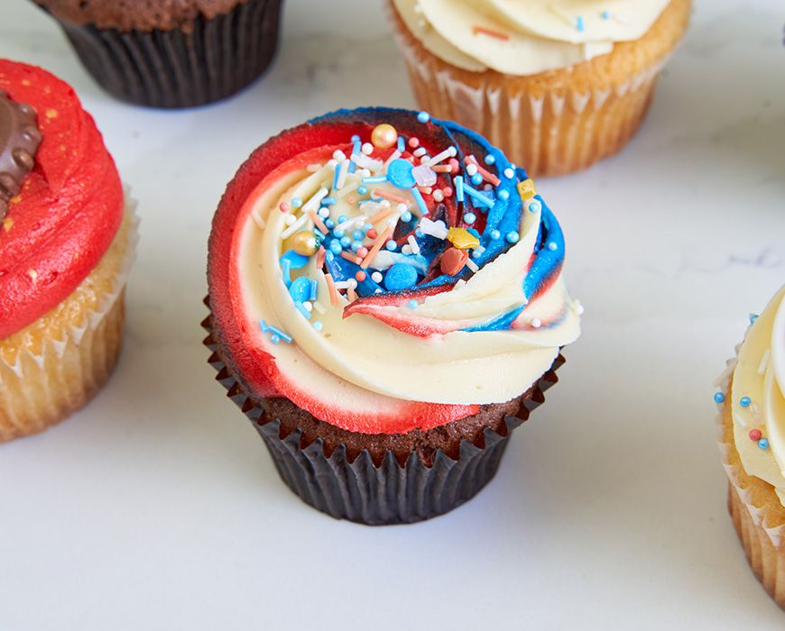 Union Jack Cupcakes Lola's